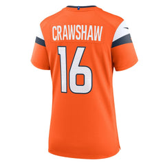 Jeremy Crawshaw Denver Broncos Women's Team Game Jersey - Orange for sale