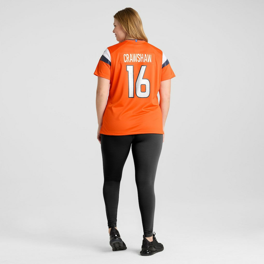 Jeremy Crawshaw Denver Broncos Women's Team Game Jersey - Orange for sale