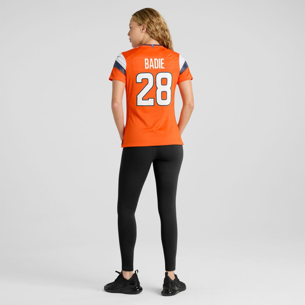 Tyler Badie Denver Broncos Women's Team Game Jersey - Orange online