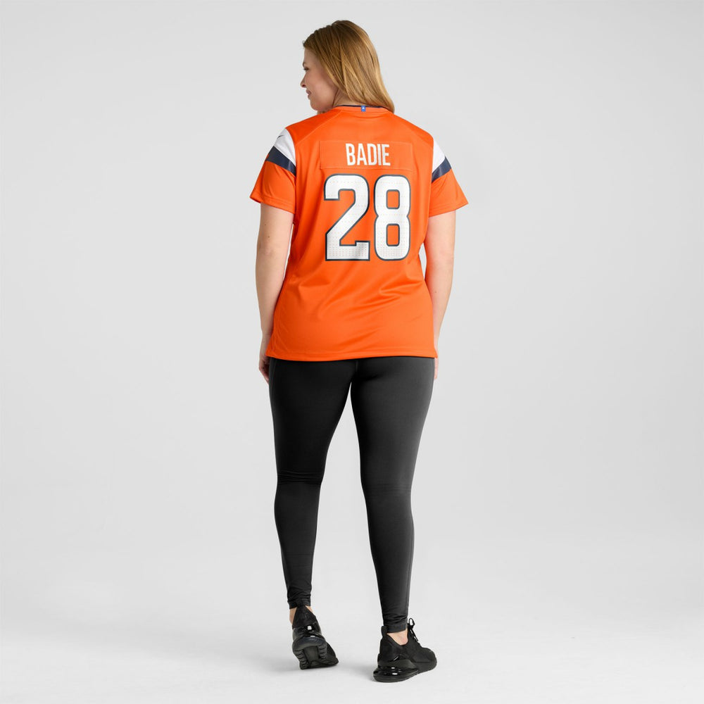 Tyler Badie Denver Broncos Women's Team Game Jersey - Orange online