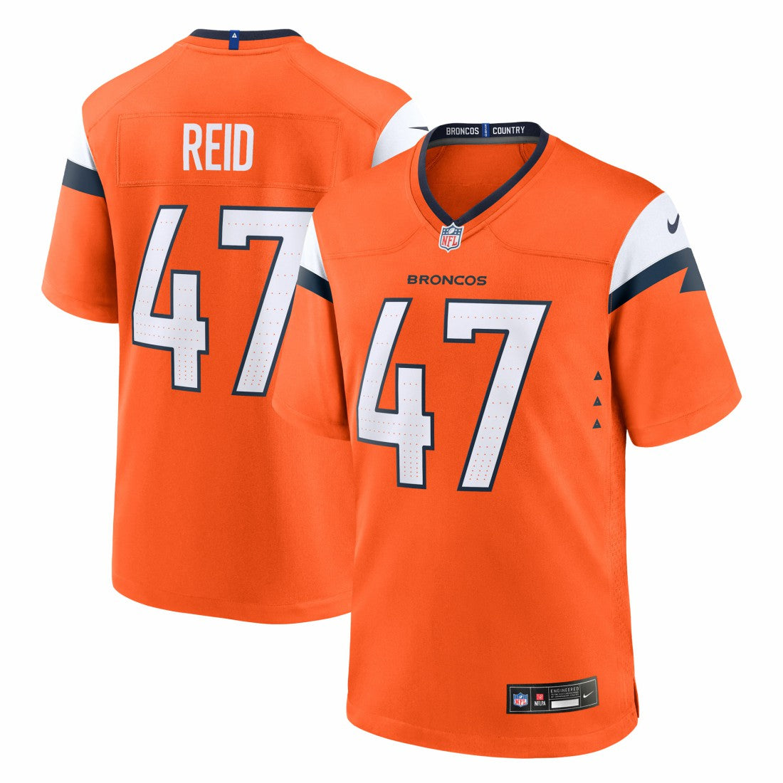 Karene Reid Denver Broncos Team Game Jersey - Orange online