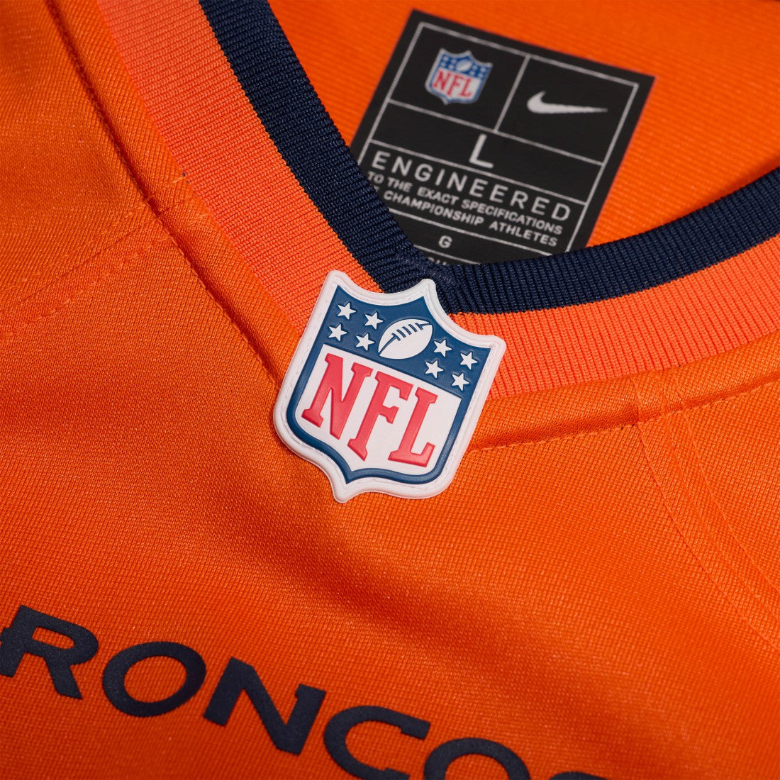 Que Robinson Denver Broncos Team Game Jersey - Orange outlet