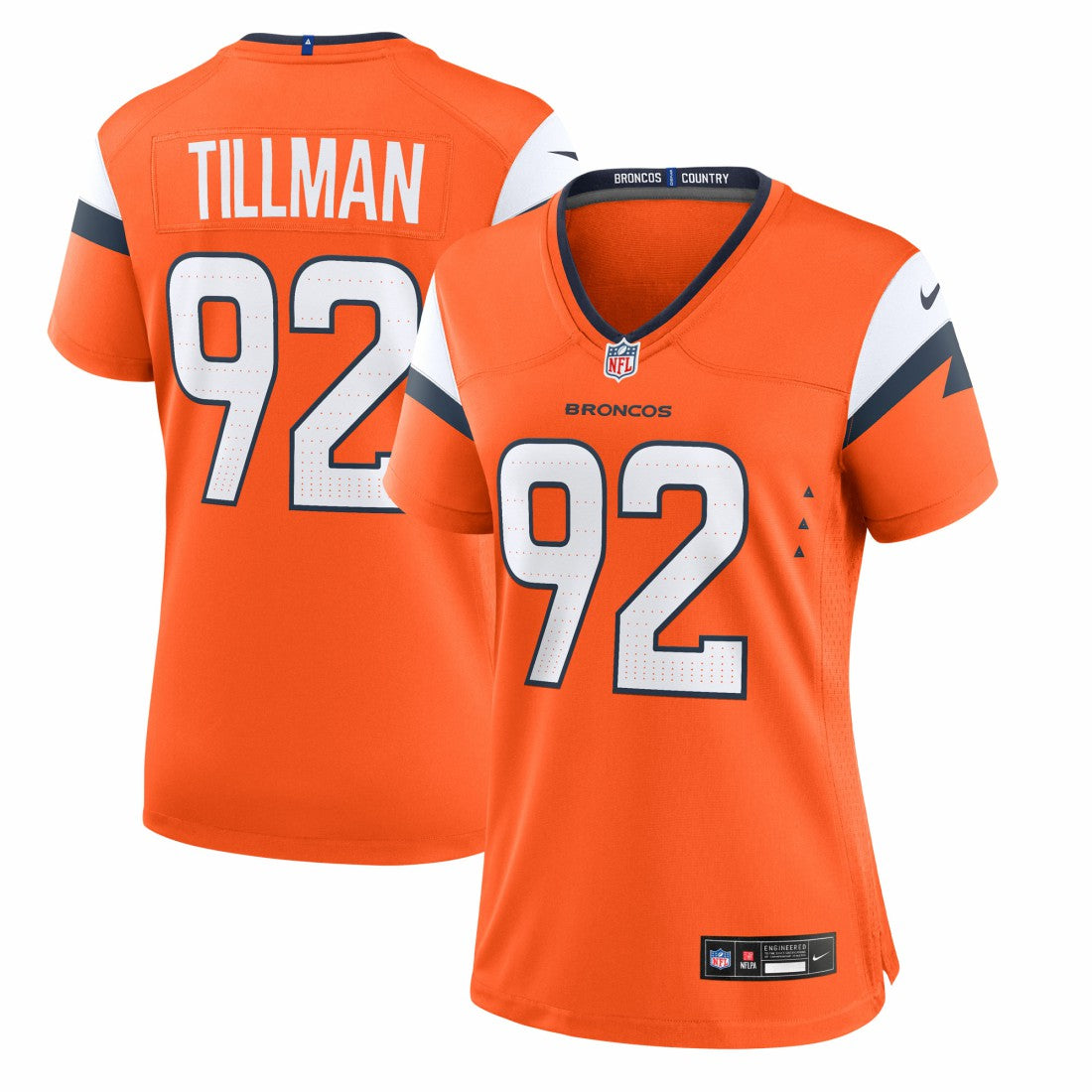 Dondrea Tillman Denver Broncos Women's Team Game Jersey - Orange for sale