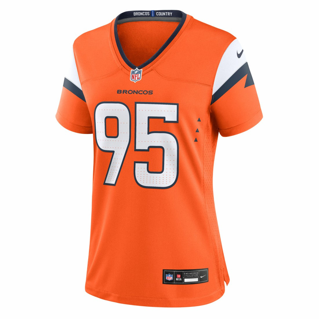 Sai'vion Jones Denver Broncos Women's Team Game Jersey - Orange on sale