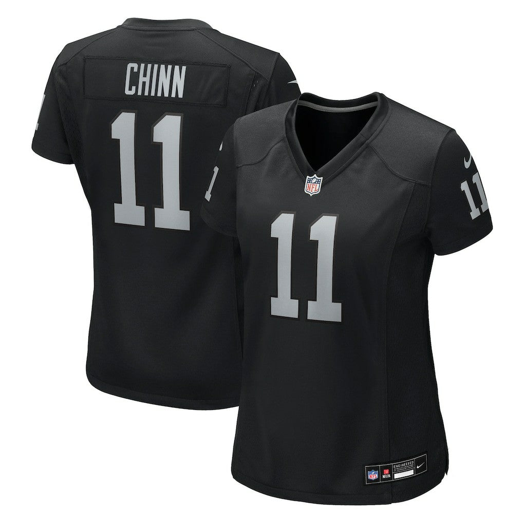 Jeremy Chinn Las Vegas Raiders Women's Team Game Jersey - Black cheap