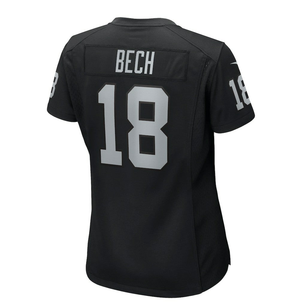 Jack Bech Las Vegas Raiders Women's Team Game Jersey - Black outlet
