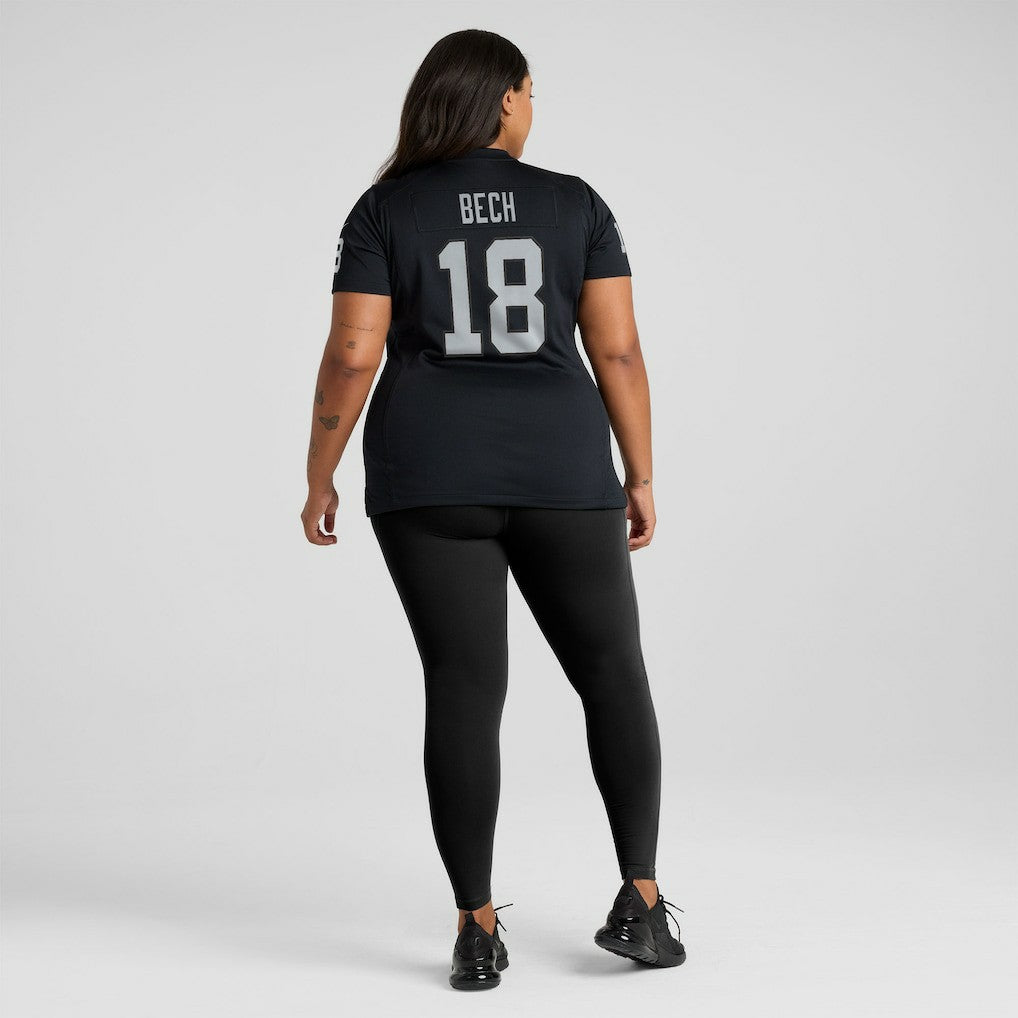 Jack Bech Las Vegas Raiders Women's Team Game Jersey - Black outlet