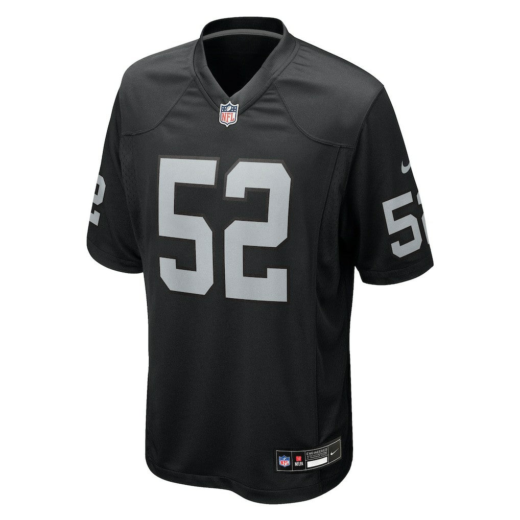 Elandon Roberts Las Vegas Raiders Team Game Jersey - Black for sale
