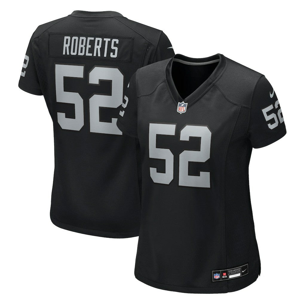 Elandon Roberts Las Vegas Raiders Women's Team Game Jersey - Black online