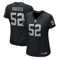Elandon Roberts Las Vegas Raiders Women's Team Game Jersey - Black online