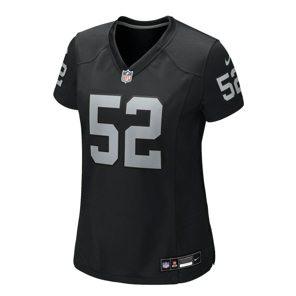 Elandon Roberts Las Vegas Raiders Women's Team Game Jersey - Black online