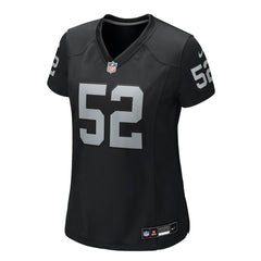 Elandon Roberts Las Vegas Raiders Women's Team Game Jersey - Black online