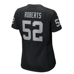 Elandon Roberts Las Vegas Raiders Women's Team Game Jersey - Black online