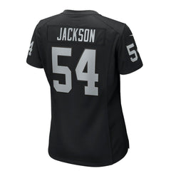 Brennan Jackson Las Vegas Raiders Women's Team Game Jersey - Black cheap