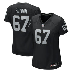 Will Putnam Las Vegas Raiders Women's Team Game Jersey - Black cheap