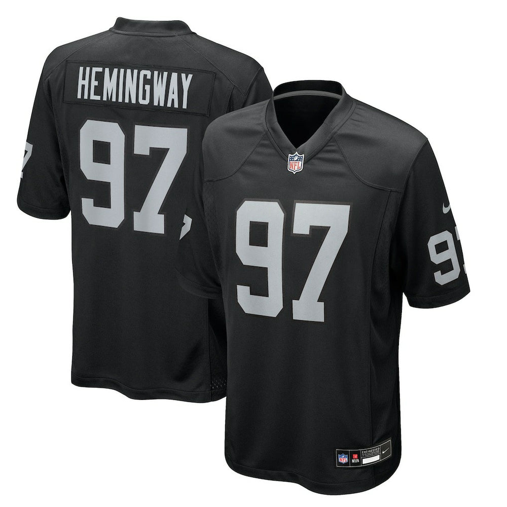 Tonka Hemingway Las Vegas Raiders Team Game Jersey - Black on sale