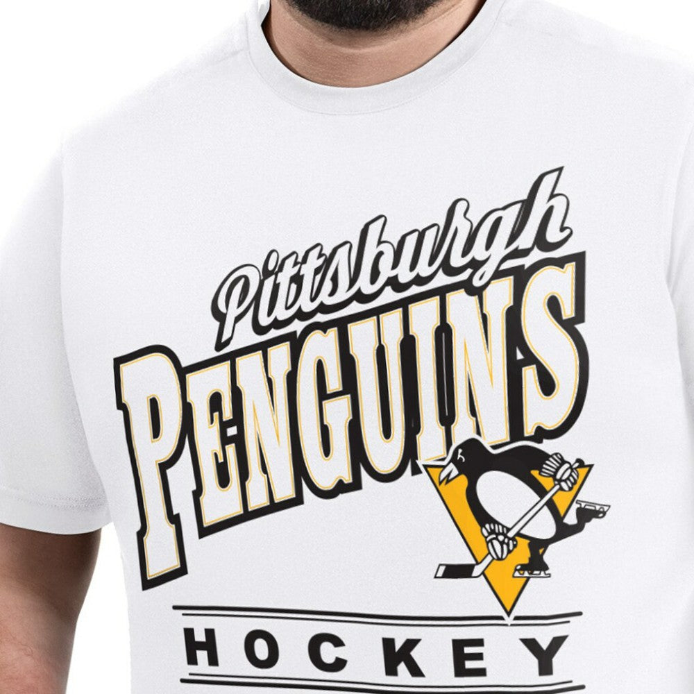 Pittsburgh Penguins G-III Sports by Carl Banks Adaptive Headliner T-Shirt - White T-shirts