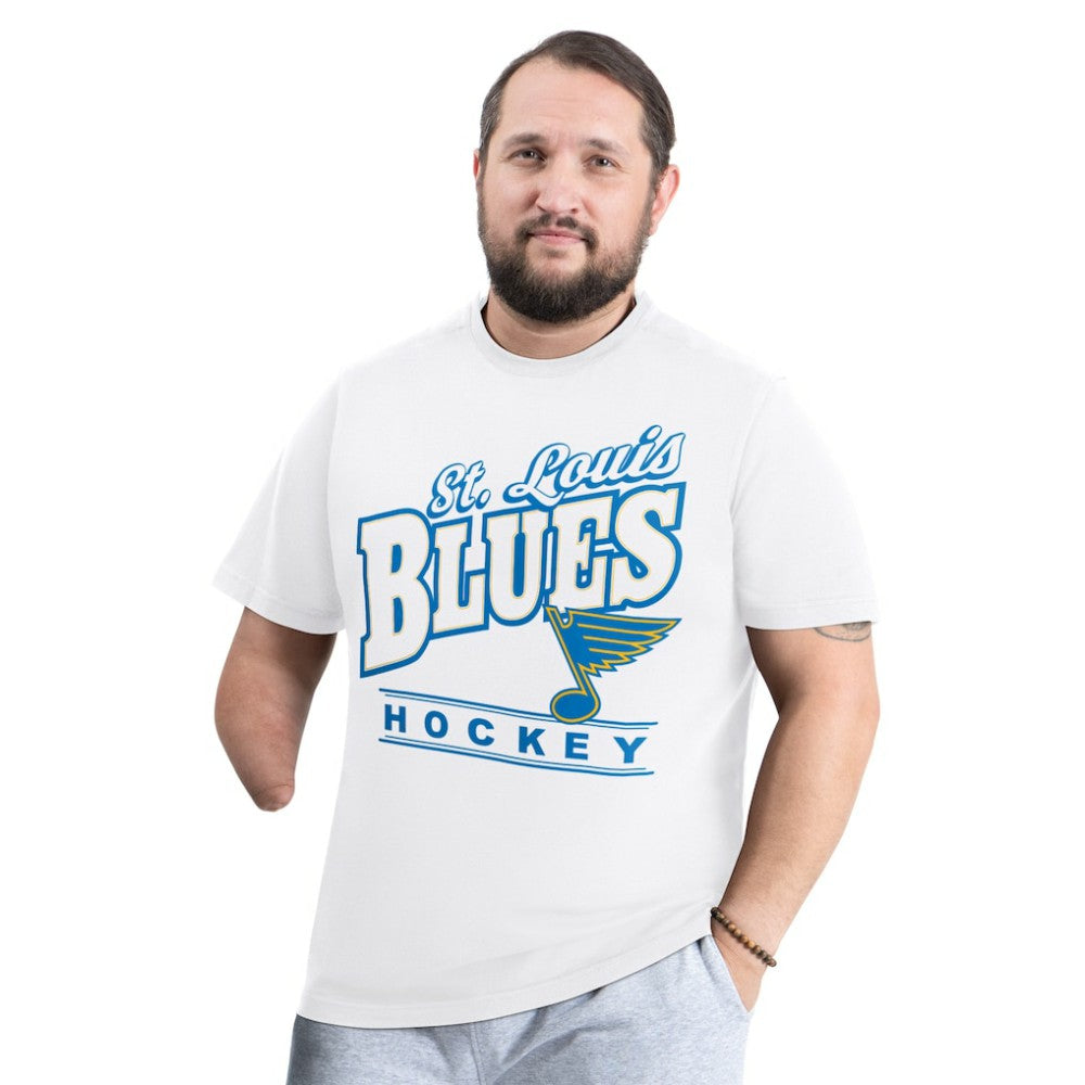 St. Louis Blues G-III Sports by Carl Banks Adaptive Headliner T-Shirt - White T-shirts