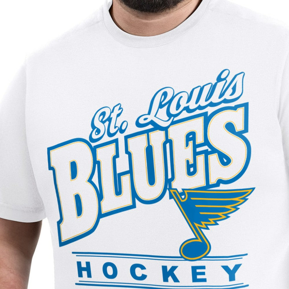 St. Louis Blues G-III Sports by Carl Banks Adaptive Headliner T-Shirt - White T-shirts