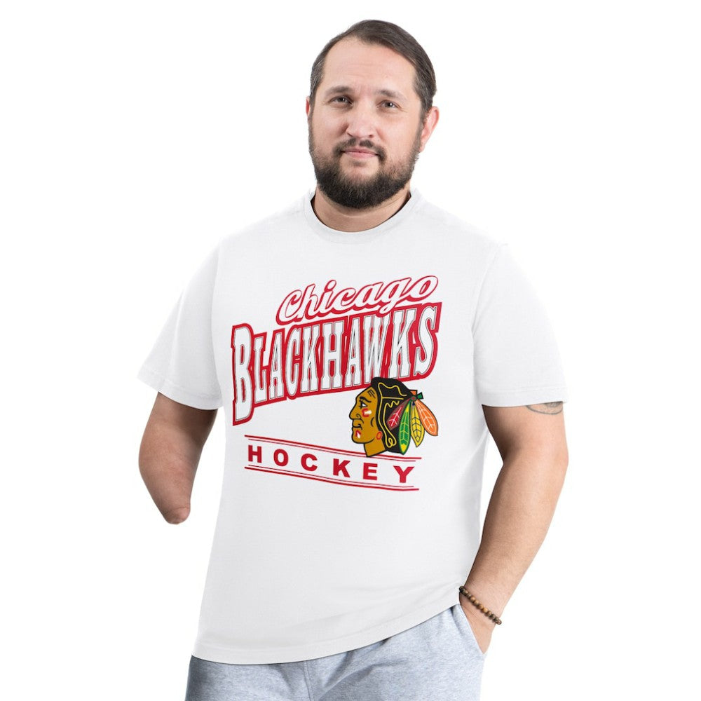 Chicago Blackhawks G-III Sports by Carl Banks Adaptive Headliner T-Shirt - White T-shirts