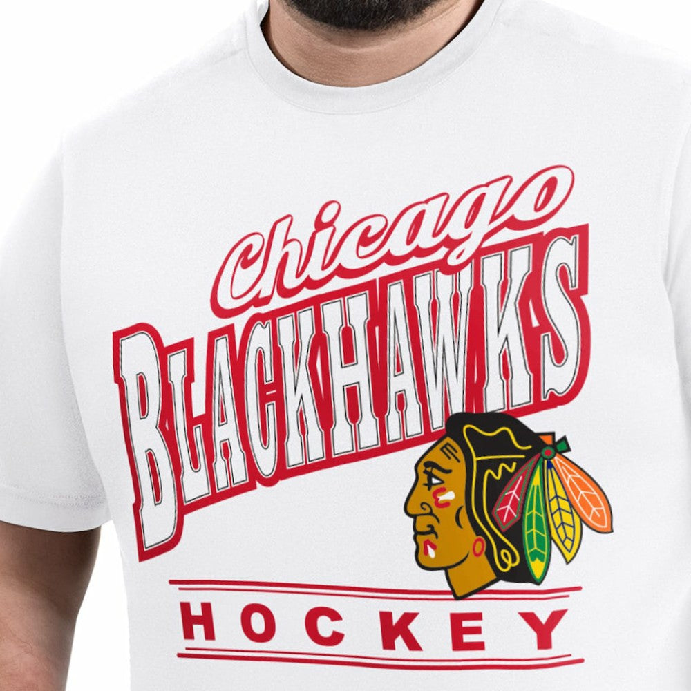 Chicago Blackhawks G-III Sports by Carl Banks Adaptive Headliner T-Shirt - White T-shirts