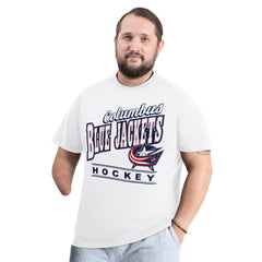 Columbus Blue Jackets G-III Sports by Carl Banks Adaptive Headliner T-Shirt - White T-shirts