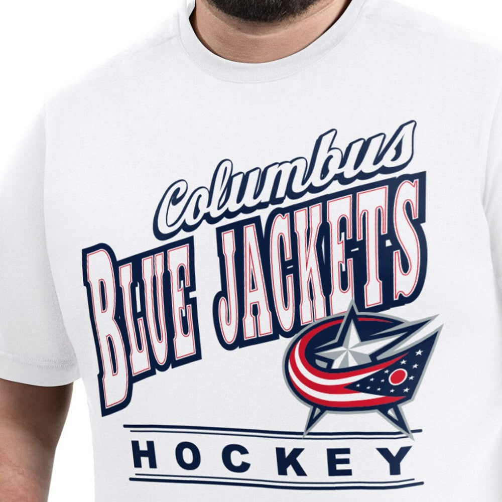 Columbus Blue Jackets G-III Sports by Carl Banks Adaptive Headliner T-Shirt - White T-shirts