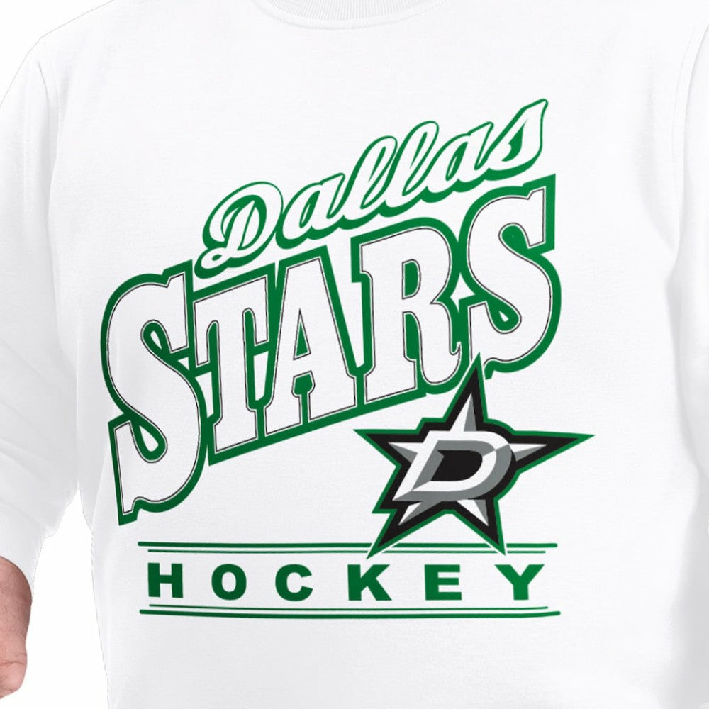 Dallas Stars G-III Sports by Carl Banks Adaptive Headliner Fleece Sweatshirt - White Sweatshirts