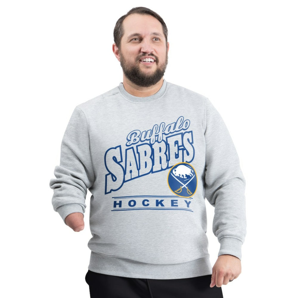 Buffalo Sabres G-III Sports by Carl Banks Adaptive Headliner Fleece Sweatshirt - Gray Sweatshirts