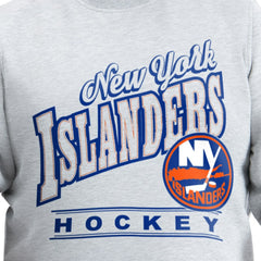 New York Islanders G-III Sports by Carl Banks Adaptive Headliner Fleece Sweatshirt - Gray Sweatshirts