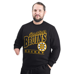 Boston Bruins G-III Sports by Carl Banks Adaptive Headliner Fleece Sweatshirt - Black Sweatshirts