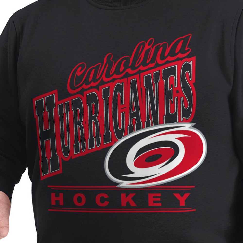 Carolina Hurricanes G-III Sports by Carl Banks Adaptive Headliner Fleece Sweatshirt - Black Sweatshirts