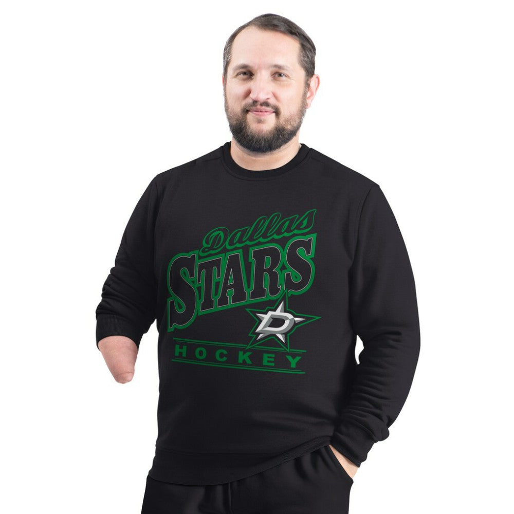 Dallas Stars G-III Sports by Carl Banks Adaptive Headliner Fleece Sweatshirt - Black Sweatshirts