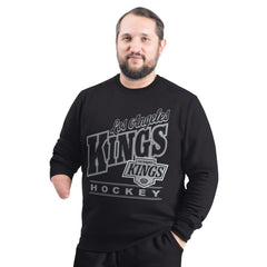 Los Angeles Kings G-III Sports by Carl Banks Adaptive Headliner Fleece Sweatshirt - Black Sweatshirts