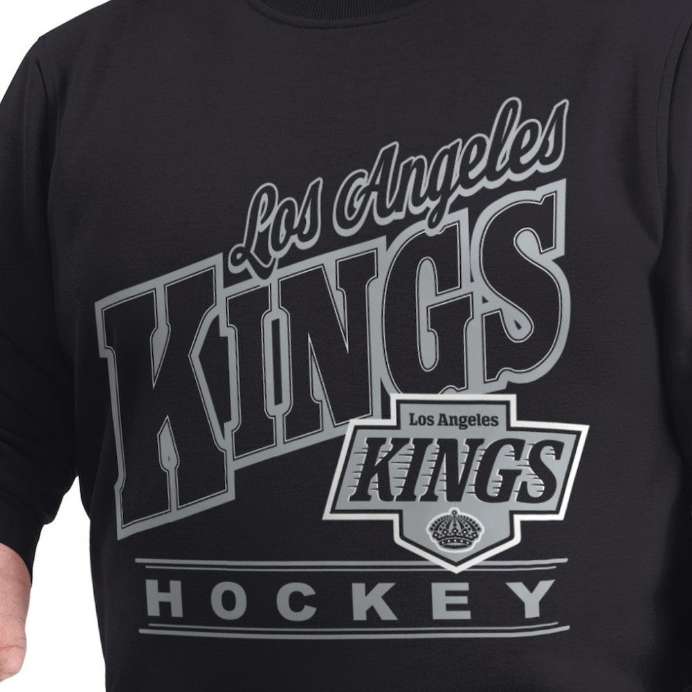 Los Angeles Kings G-III Sports by Carl Banks Adaptive Headliner Fleece Sweatshirt - Black Sweatshirts