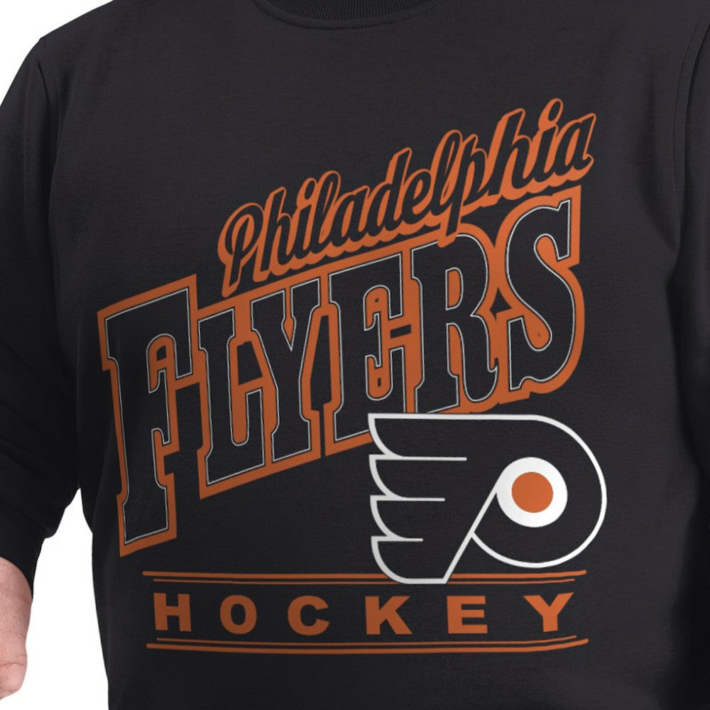 Philadelphia Flyers G-III Sports by Carl Banks Adaptive Headliner Fleece Sweatshirt - Black Sweatshirts