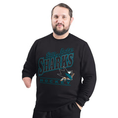 San Jose Sharks G-III Sports by Carl Banks Adaptive Headliner Fleece Sweatshirt - Black Sweatshirts