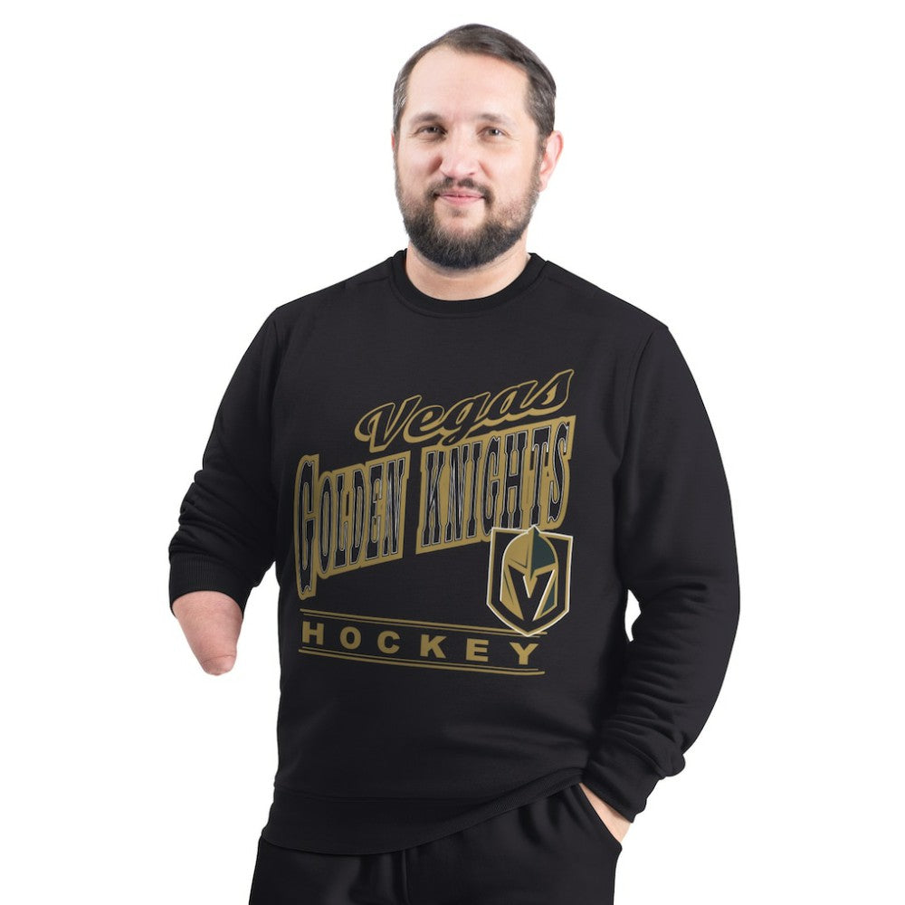 Vegas Golden Knights G-III Sports by Carl Banks Adaptive Headliner Fleece Sweatshirt - Black Sweatshirts