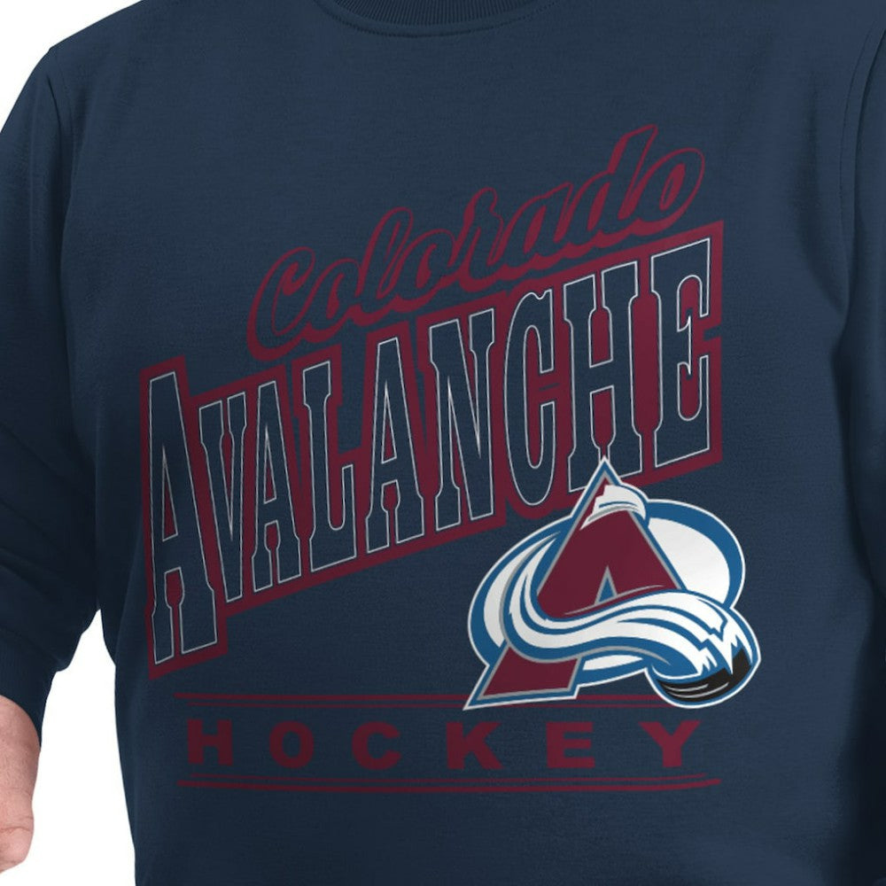 Colorado Avalanche G-III Sports by Carl Banks Adaptive Headliner Fleece Sweatshirt - Navy Sweatshirts