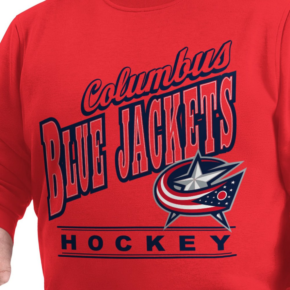 Columbus Blue Jackets G-III Sports by Carl Banks Adaptive Headliner Fleece Sweatshirt - Red Sweatshirts