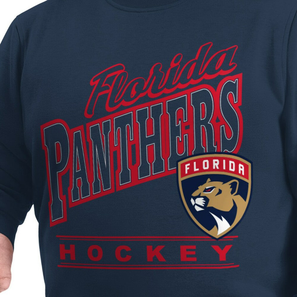 Florida Panthers G-III Sports by Carl Banks Adaptive Headliner Fleece Sweatshirt - Navy Sweatshirts