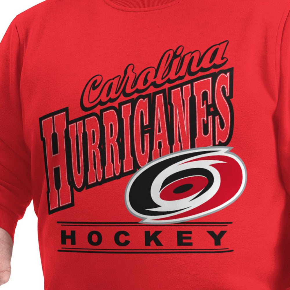 Carolina Hurricanes G-III Sports by Carl Banks Adaptive Headliner Fleece Sweatshirt - Red Sweatshirts