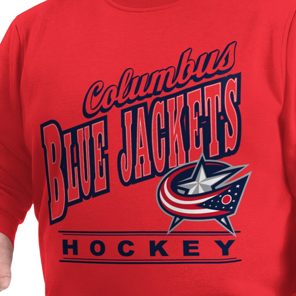 Columbus Blue Jackets G-III Sports by Carl Banks Adaptive Headliner Fleece Sweatshirt - Red Sweatshirts