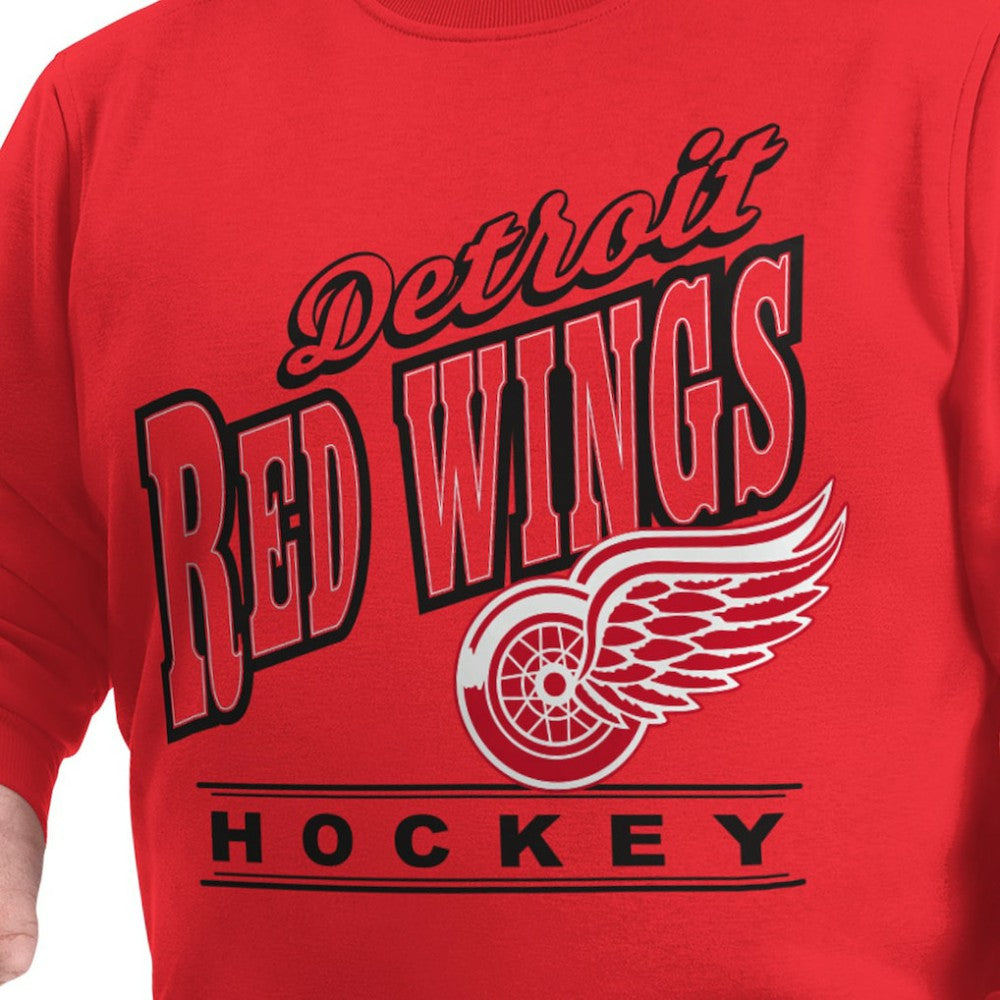 Detroit Red Wings G-III Sports by Carl Banks Adaptive Headliner Fleece Sweatshirt - Red Sweatshirts