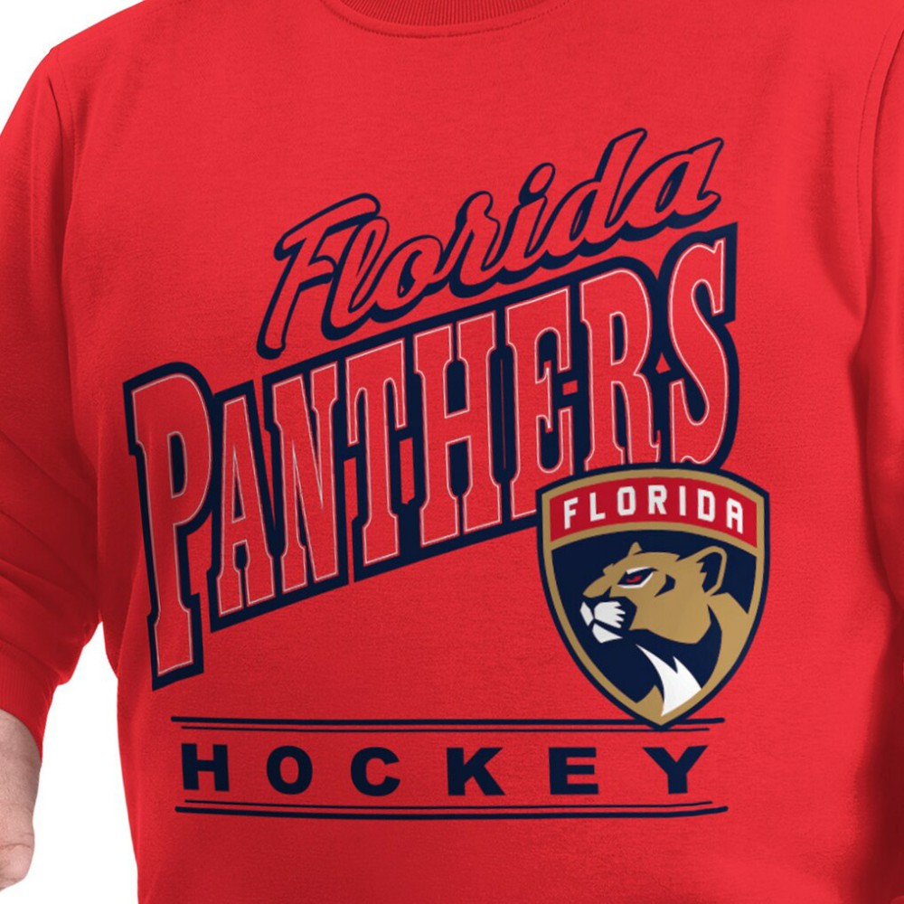 Florida Panthers G-III Sports by Carl Banks Adaptive Headliner Fleece Sweatshirt - Red Sweatshirts
