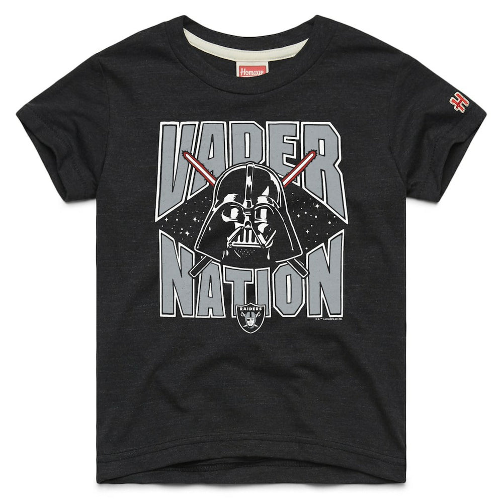 Las Vegas Raiders Homage Youth Star Wars x NFL Tri-Blend T-Shirt - Black online