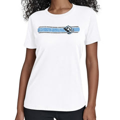Utah Mammoth Starter Women's Team Stripe T-Shirt - White T-shirts