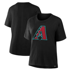 Arizona Diamondbacks Women's Scoop Neck T-Shirt Black