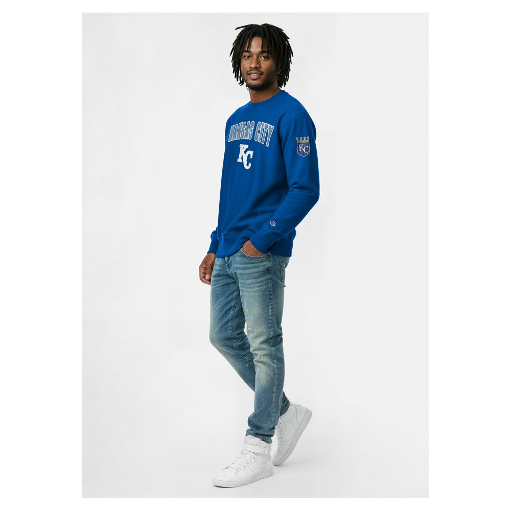 Kansas City Royals Champion Reverse Weave Chenille Sweatshirt Royal