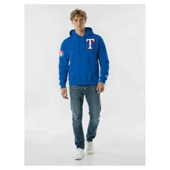 Texas Rangers Champion Reverse Weave Chenille Hoodie Royal